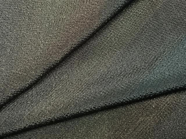 平和屋着物●上質な小紋　斜縞　鬼しぼ縮緬　正絹　逸品　AABL3286fy