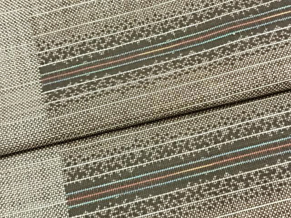 平和屋着物●本場大島紬　9マルキ　横段文　正絹　逸品　AABL3288fy