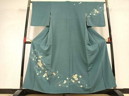 平和屋着物●訪問着　吉祥花文　金彩　正絹　逸品　AABL3291fy