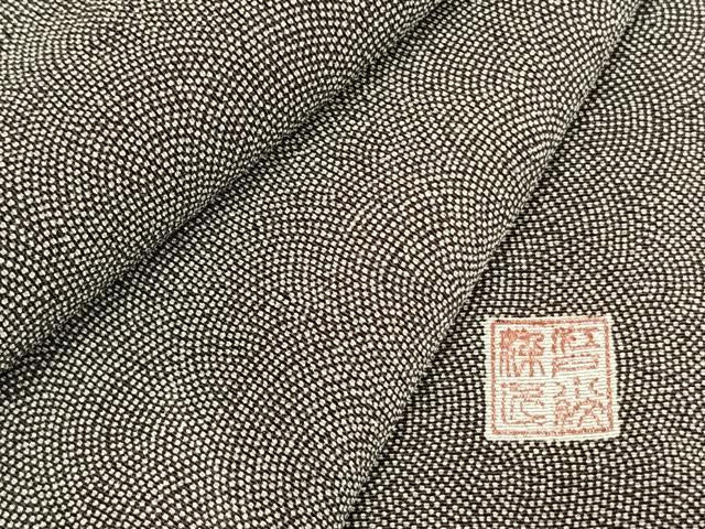 平和屋着物●江戸小紋　作家物　鮫小紋柄　正絹　逸品　AABL3292fy