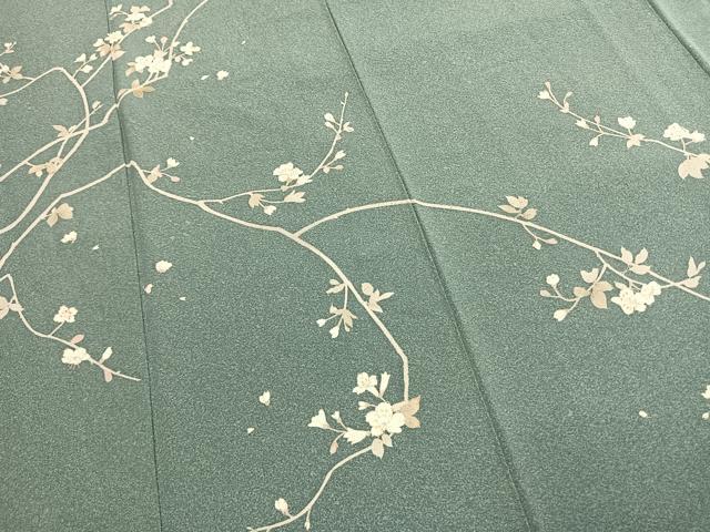 平和屋着物●訪問着　友禅　作家物　枝花文　正絹　逸品　AABL3295fy