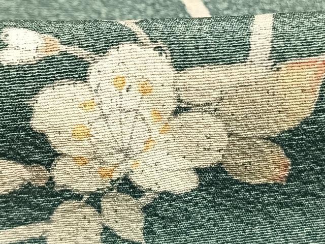 平和屋着物●訪問着　友禅　作家物　枝花文　正絹　逸品　AABL3295fy