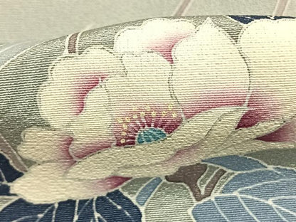 平和屋着物●訪問着　友禅　作家物　枝花文　暈し染め　銀彩　伊勢丹扱い　正絹　逸品　AABL3297fy