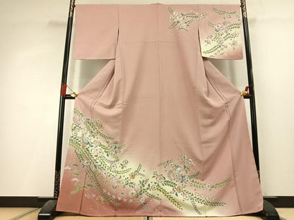 平和屋着物●訪問着　絞り　辻が花　暈し染め　金銀彩　さが美扱い　正絹　逸品　未使用　AABL3302fy