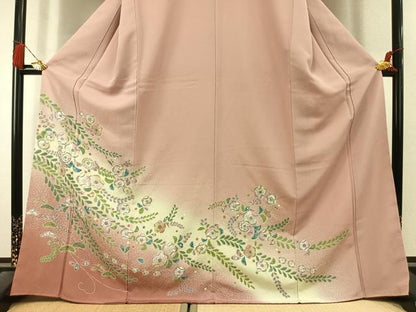平和屋着物●訪問着　絞り　辻が花　暈し染め　金銀彩　さが美扱い　正絹　逸品　未使用　AABL3302fy
