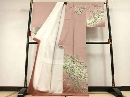 平和屋着物●訪問着　絞り　辻が花　暈し染め　金銀彩　さが美扱い　正絹　逸品　未使用　AABL3302fy