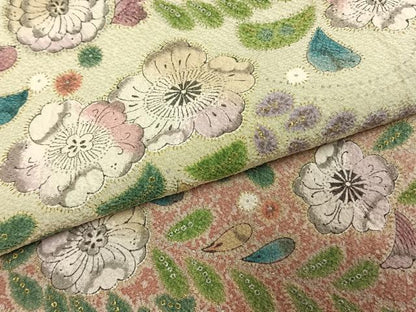 平和屋着物●訪問着　絞り　辻が花　暈し染め　金銀彩　さが美扱い　正絹　逸品　未使用　AABL3302fy