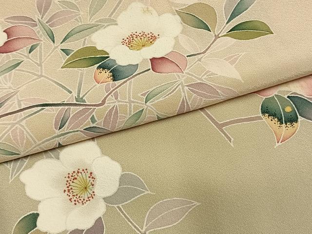 平和屋着物●訪問着　友禅　作家物　枝花文　暈し染め　伊勢丹扱い　正絹　逸品　AABL3304fy