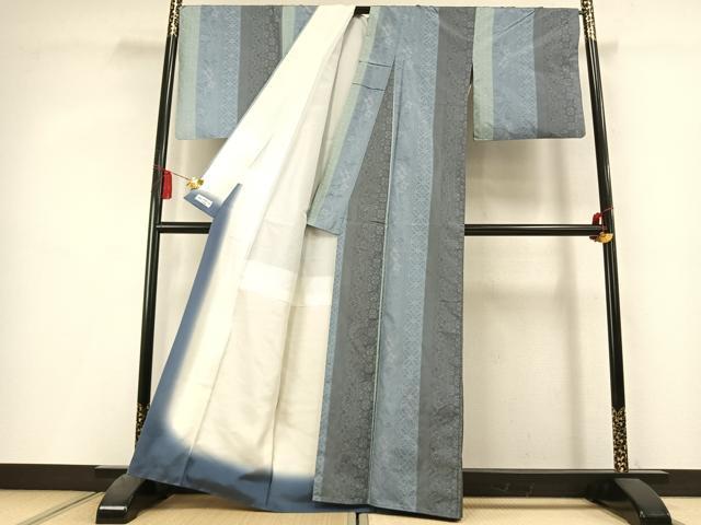 平和屋着物●本場大島紬　花間道　やまと誂製　正絹　逸品　AABL3308fy
