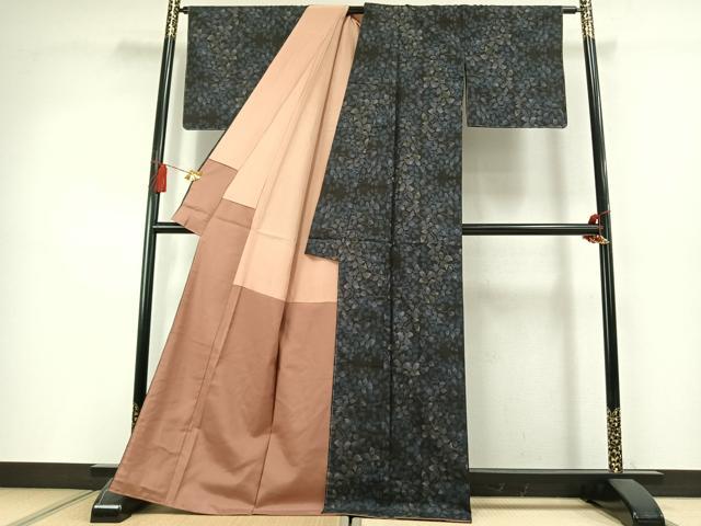 平和屋着物●本場大島紬　7マルキ　南天文　正絹　逸品　未使用　AABL3311fy
