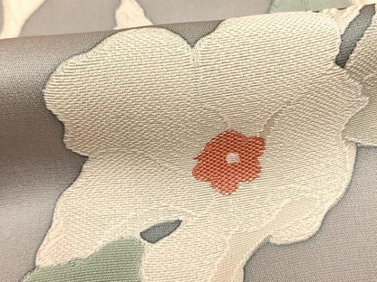 平和屋着物●上質な小紋　地紋起こし　草花文　正絹　逸品　AABL3312fy