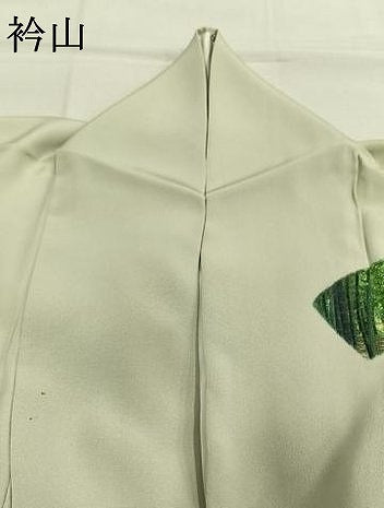 平和屋着物●訪問着　中国国宝刺繍　乱針刺繍　総刺繍　地紙重ね竹文　正絹　逸品　AABL3317fy