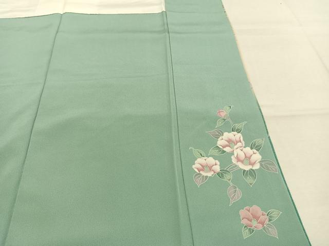 平和屋着物●訪問着　草花文　暈し染め　金彩　正絹　逸品　AABL3327fy