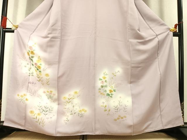 平和屋着物●訪問着　草花文　暈し染め　高島屋扱い　正絹　逸品　未使用　AABL3328fy