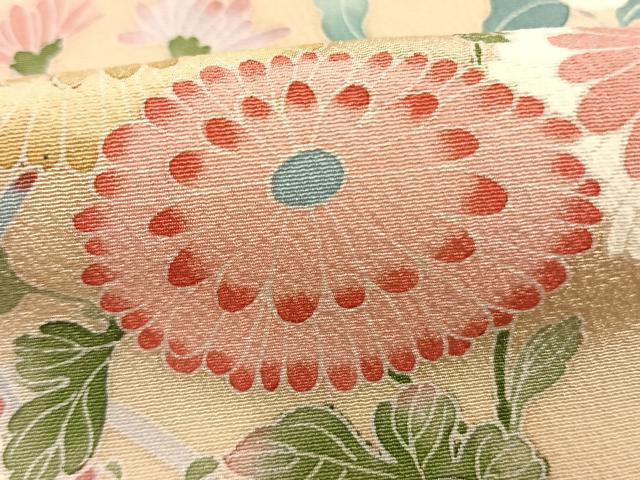 平和屋着物●訪問着　友禅　草花文　暈し染め　正絹　逸品　未使用　AABL3330fy