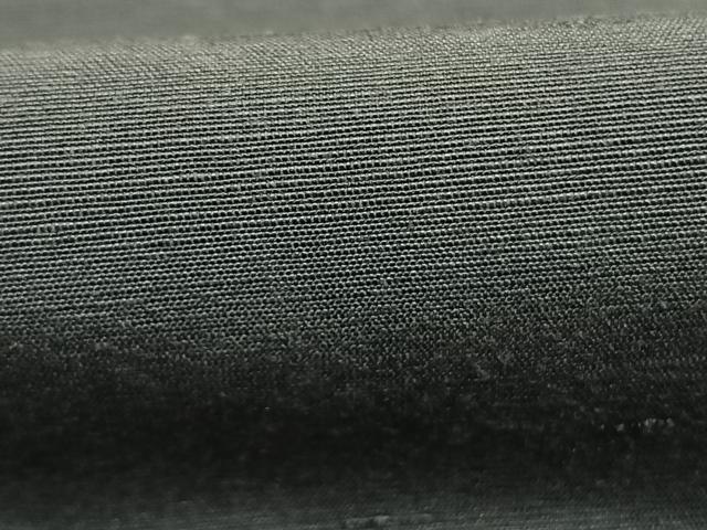平和屋着物●上質な紬　色無地　藍墨茶色　正絹　逸品　AABL3333fy