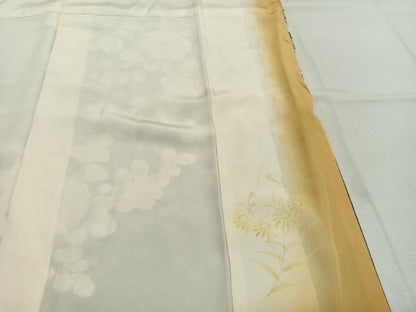 平和屋着物●訪問着　絞り　辻が花　暈し染め　ロング丈　正絹　逸品　AABL3335fy