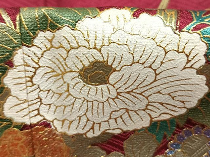 平和屋着物●豪華振袖　片輪車花文　暈し染め　金銀彩　正絹　逸品　AABL3336fy