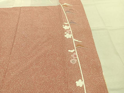 平和屋着物●訪問着　松竹梅　金彩　正絹　逸品　AABL3337fy