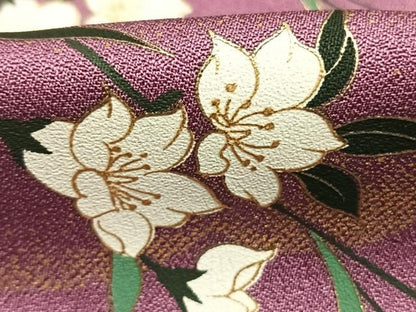 平和屋着物●訪問着　枝花文　暈し染め　金彩　正絹　逸品　AABL3339fy