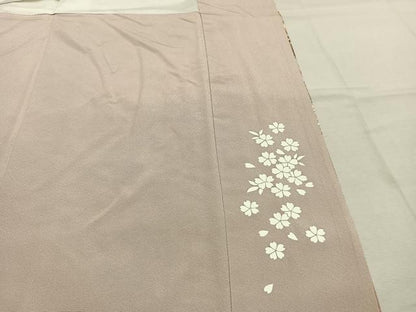 平和屋着物●豪華色留袖　刺繍　草花文　暈し染め　金糸　金銀彩　正絹　逸品　AABL3342fy