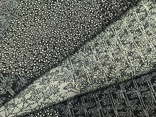 平和屋着物●上質な小紋　切嵌文　正絹　逸品　AABL3348fy