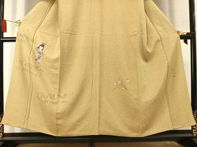 平和屋着物●京童人形絵師　高橋翠延　色留袖　人物文　金銀彩　正絹　逸品　AABL3349fy