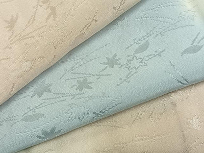 平和屋着物●長襦袢　無双仕立て　舞葉地紋　暈し染め　正絹　逸品　AABL3350fy