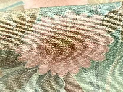 平和屋着物●十日町友禅作家　松雨　訪問着　花鳥文　暈し染め　金銀彩　正絹　逸品　AABL3351fy