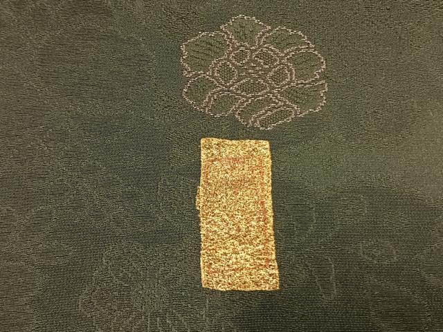平和屋着物●訪問着　作家物　刺繍　雪輪花文　金銀彩　正絹　逸品　AABL3353fy