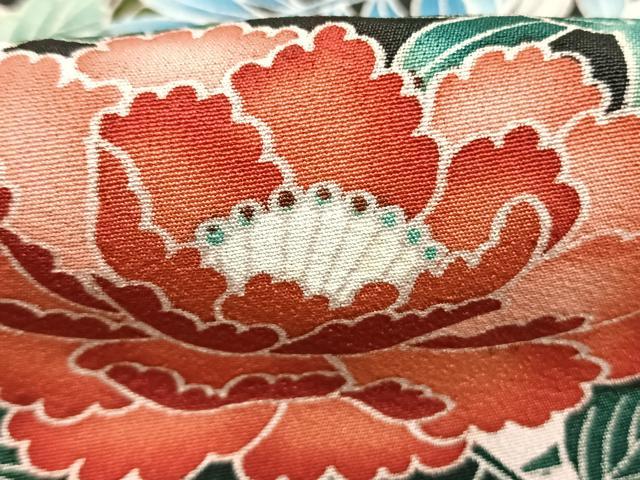 平和屋着物●豪華黒留袖　友禅　作家物　花鳥文　正絹　逸品　AABL3354fy