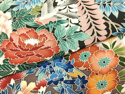 平和屋着物●豪華黒留袖　友禅　作家物　花鳥文　正絹　逸品　AABL3354fy