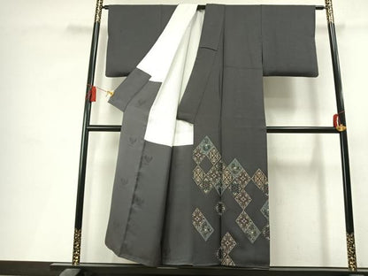 平和屋着物●螺鈿工芸作家　佐野正喜　訪問着　吉祥文　金彩　正絹　逸品　AABL3356fy