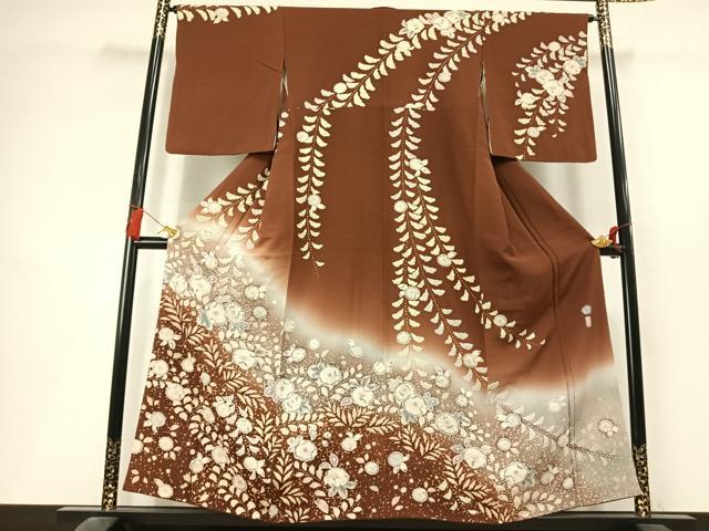 平和屋着物●訪問着　作家物　絞り　辻が花　暈し染め　やまと誂製　正絹　逸品　AABL3360fy