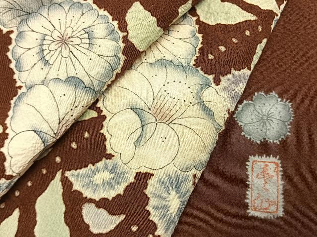 平和屋着物●訪問着　作家物　絞り　辻が花　暈し染め　やまと誂製　正絹　逸品　AABL3360fy