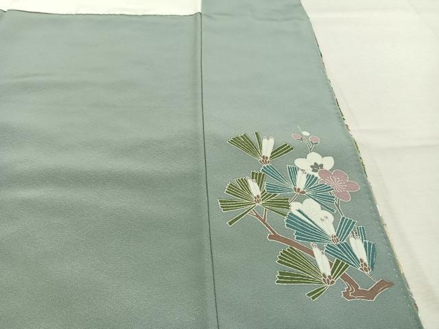平和屋着物●豪華色留袖 中国三大刺繍 スワトウ刺繍 汕頭刺繍 総刺繍 麗光刺繍 風景花文 暈し染め 金糸 正絹 逸品 AABL3361fy