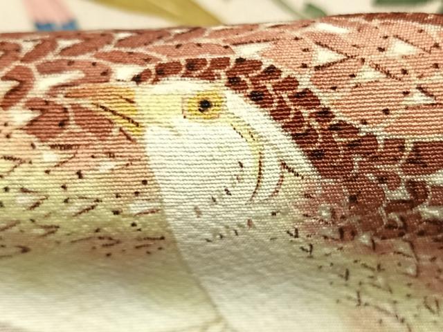 平和屋着物●本加賀友禅作家　直江良三　黒留袖　花鳥文　正絹　逸品　AABL3365fy
