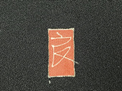 平和屋着物●本加賀友禅作家　直江良三　黒留袖　花鳥文　正絹　逸品　AABL3365fy