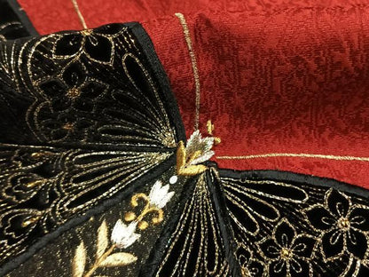 平和屋着物●豪華振袖　刺繍　舞蝶文　暈し染め　金銀糸　やまと誂製　正絹　逸品　AABL3366fy