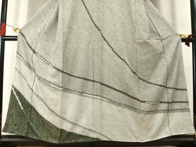 平和屋着物●訪問着　総絞り　抽象文様　正絹　逸品　AABL3369fy