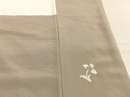 平和屋着物●豪華色留袖　中国三大刺繍　相良刺繍　総刺繍　花鳥文　金糸　正絹　逸品　AABL3374fy