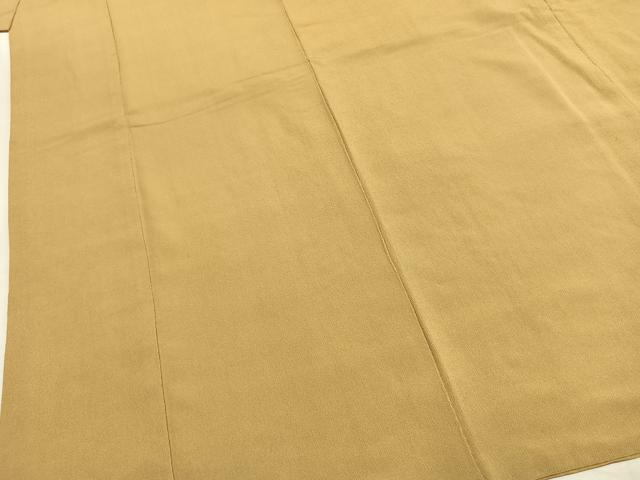平和屋着物●上質な色無地　枯色　正絹　逸品　AABL3381fy