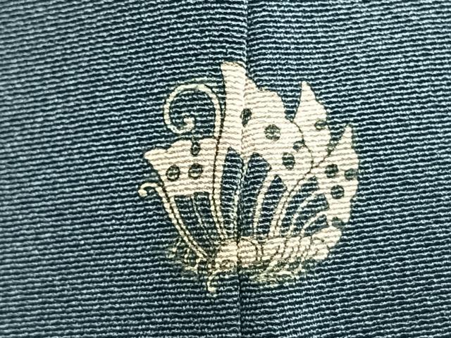 平和屋着物●手描友禅女流作家　一色生子　訪問着　草花文　正絹　逸品　AABL3383fy