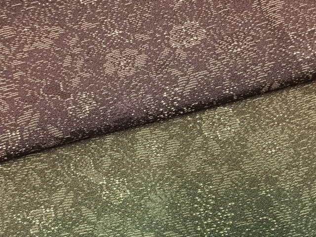 平和屋着物●訪問着　お召地　草花文　暈し染め　正絹　逸品　AABL3390fy