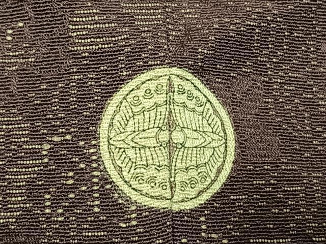 平和屋着物●訪問着　お召地　草花文　暈し染め　正絹　逸品　AABL3390fy