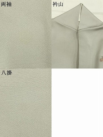 平和屋着物●訪問着　中国三大刺繍　スワトウ刺繍　汕頭刺繍　総刺繍　風景花文　暈し染め　正絹　逸品　AABL3399fy