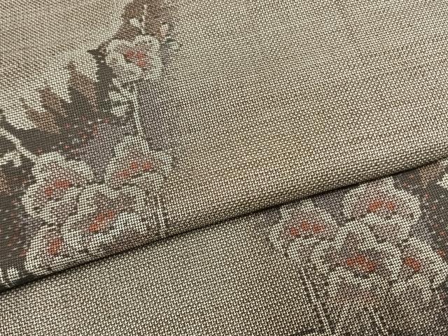 平和屋着物●本場大島紬　9マルキ　枝梅文　正絹　逸品　未使用　AABL3402fy