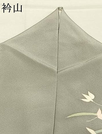 平和屋着物●本加賀友禅作家　野崎徳勝　訪問着　草花文　暈し染め　正絹　逸品　AABL3405fy