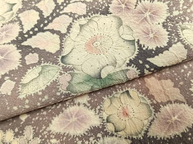 平和屋着物●越後十日町の一流染匠　桐屋・翠山工房　訪問着　絞り　辻が花　暈し染め　正絹　逸品　AABL3408fy