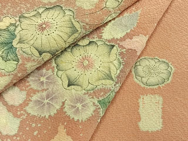 平和屋着物●越後十日町の一流染匠　桐屋・翠山工房　訪問着　絞り　辻が花　暈し染め　正絹　逸品　AABL3408fy
